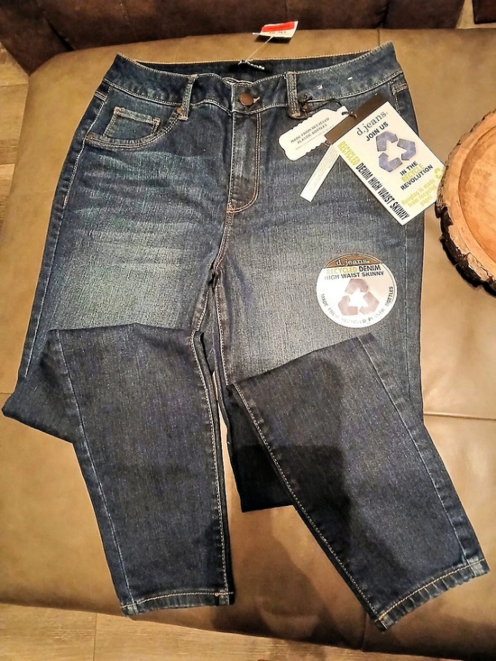d.j. High Waist Skinny. Recycled Denim Jeans Size 8 NWT